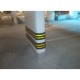 Rubber wall covering strip to prevent friction: the ideal solution to protect columns and walls